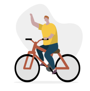 Bike rider illustration