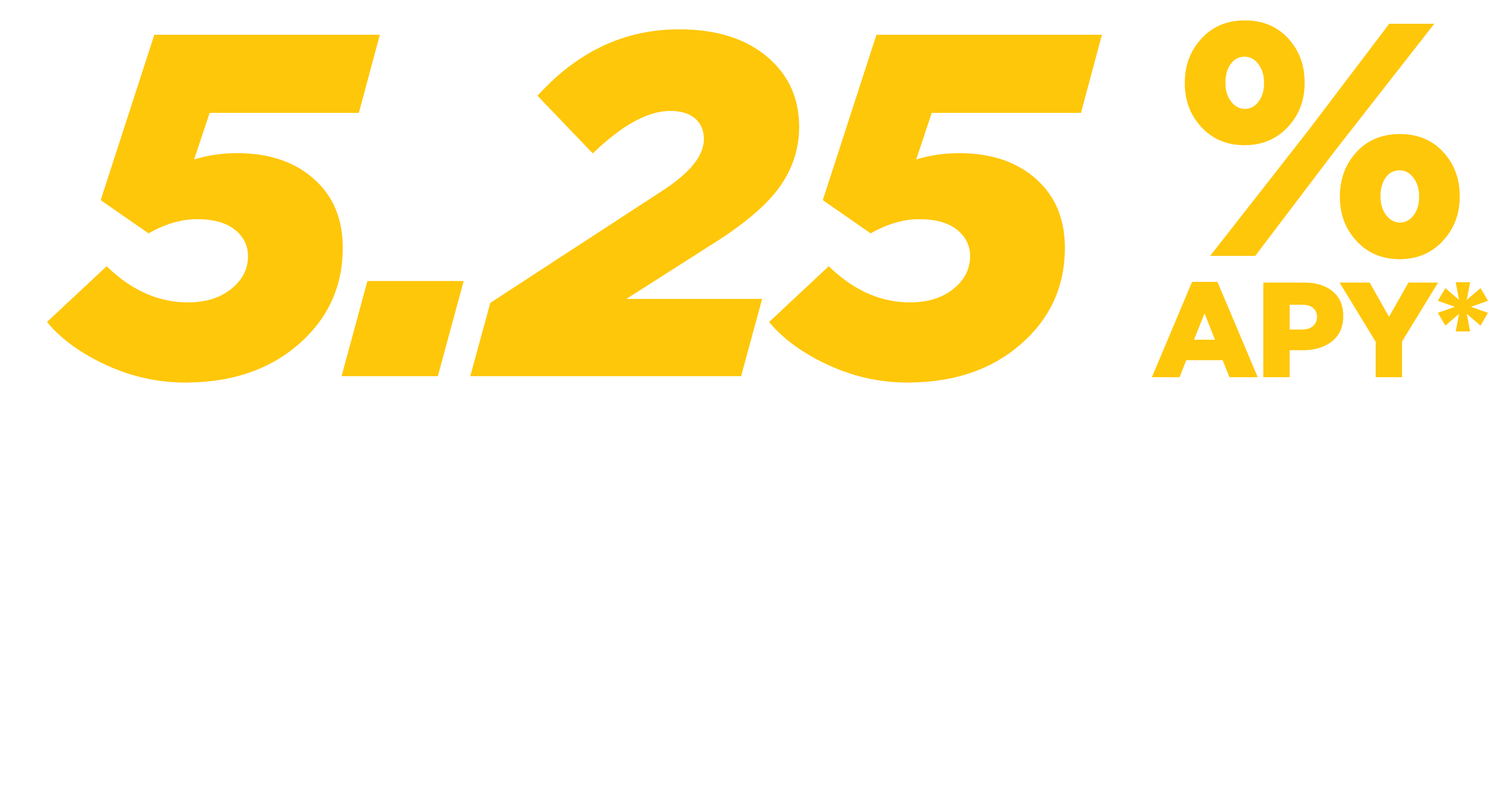 5.25% APY* 12-Month High-Yield Rate Bump CD
